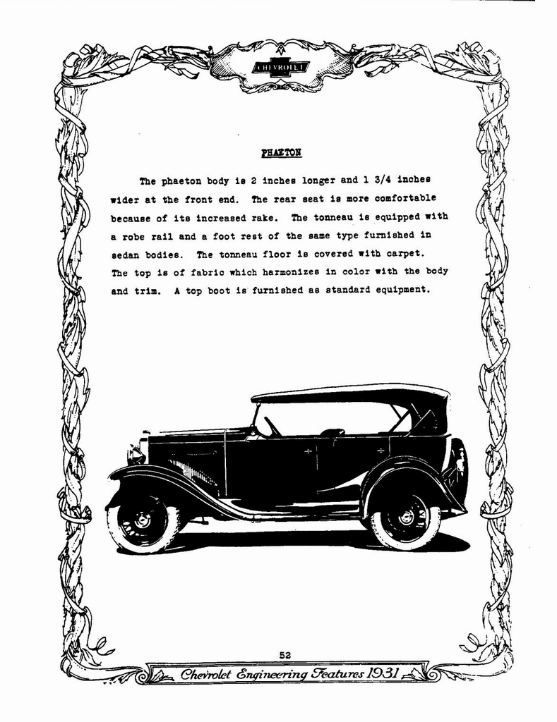 1931 Chevrolet Engineering Features Page 21